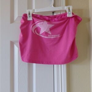Pink Tube Top with White Star Logo